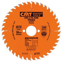 CMT Industrial Fine Cut Saw Blade 165mm dia x 2.2 kerf x 20 bore Z40 15ATB